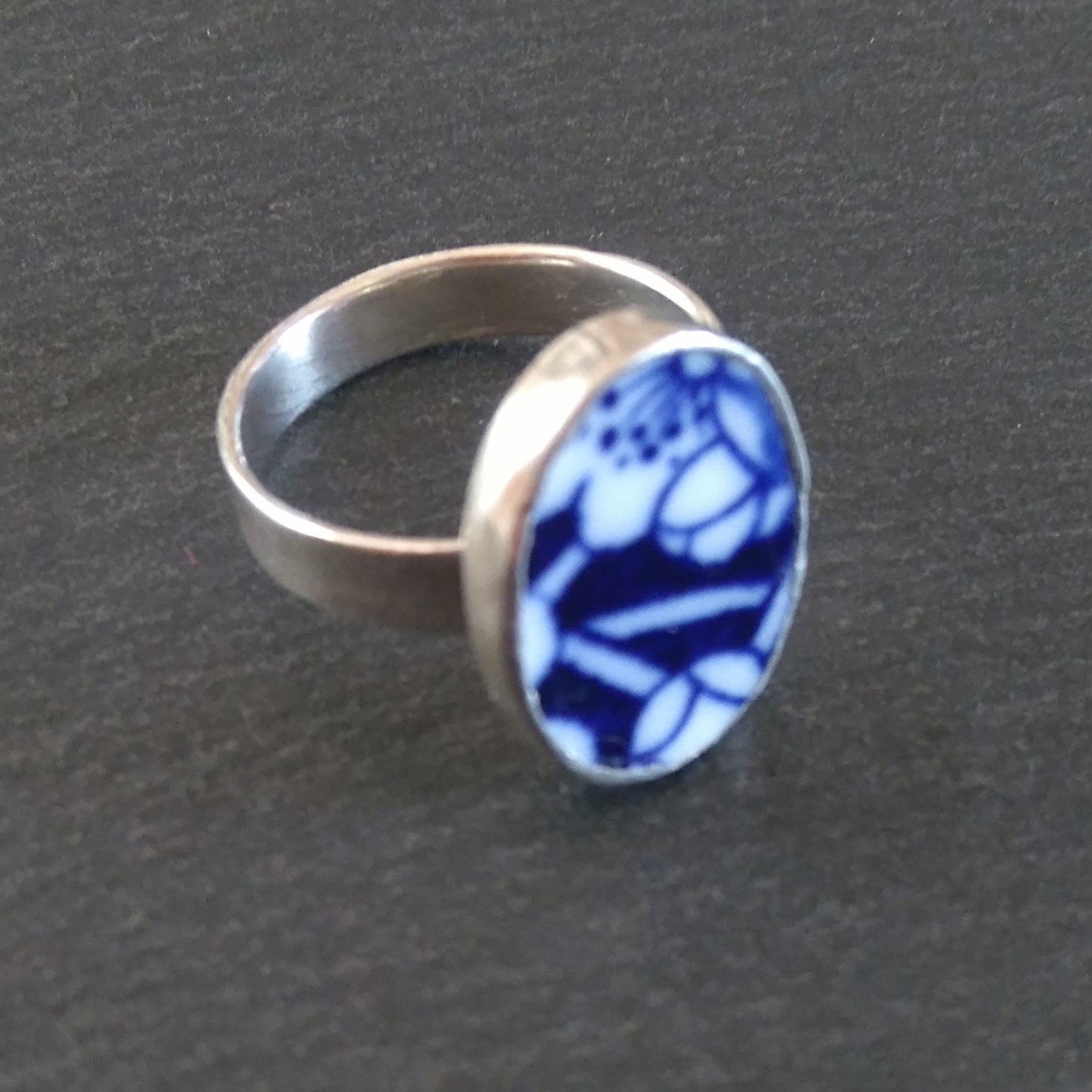 Coalport Flow Blue - Small Oval Ring