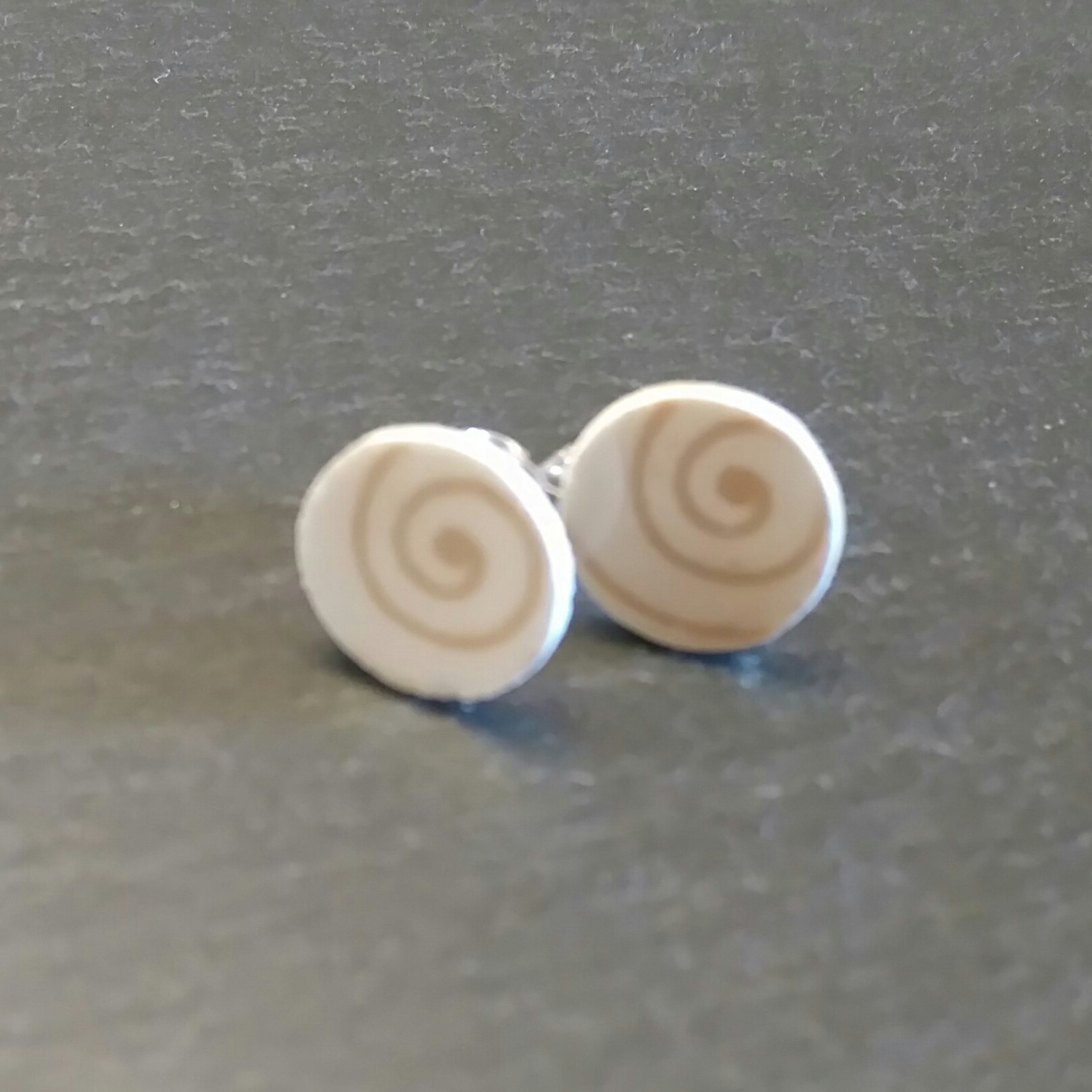 Art Deco Swirl Stud Earrings