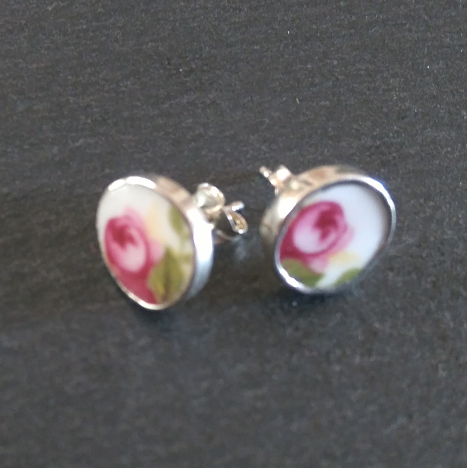 Old Country Roses Stud Earrings - Two Roses