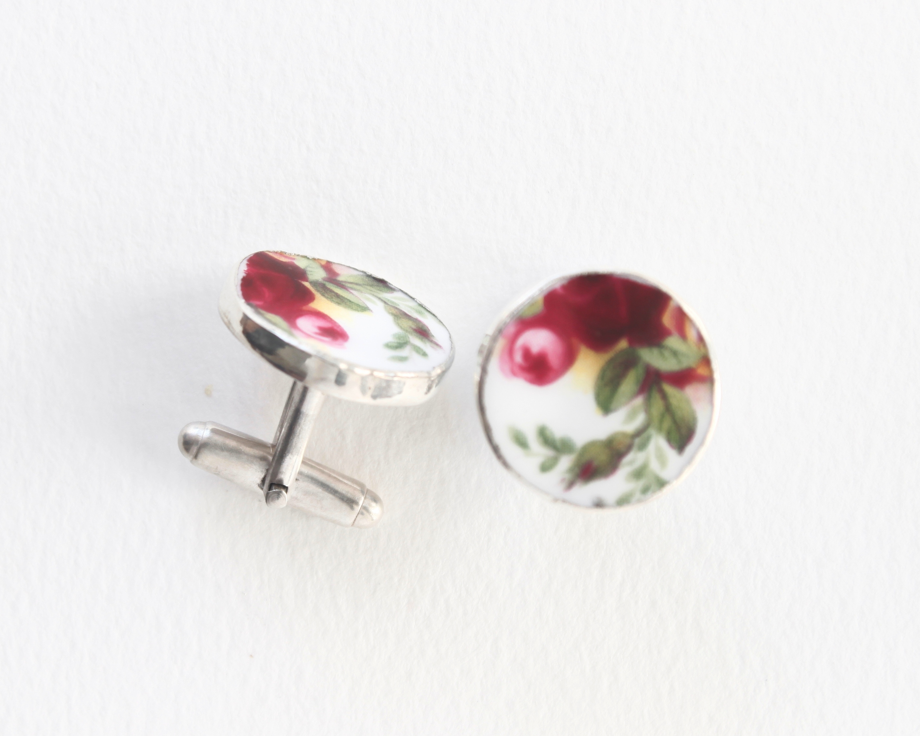 Old Country Roses  - Round Cufflinks