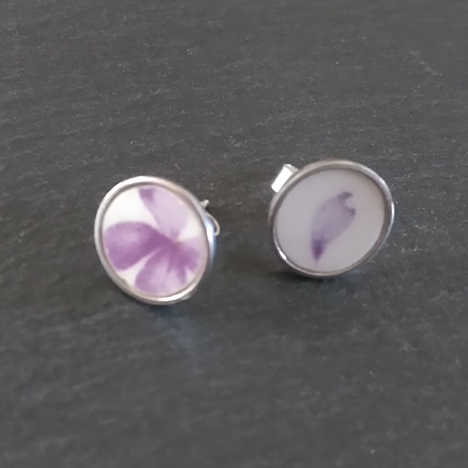 Hammersley Victorian Violets - Stud Earrings